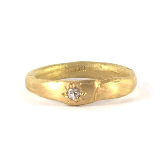gold and diamond organic ring bridget kennedy