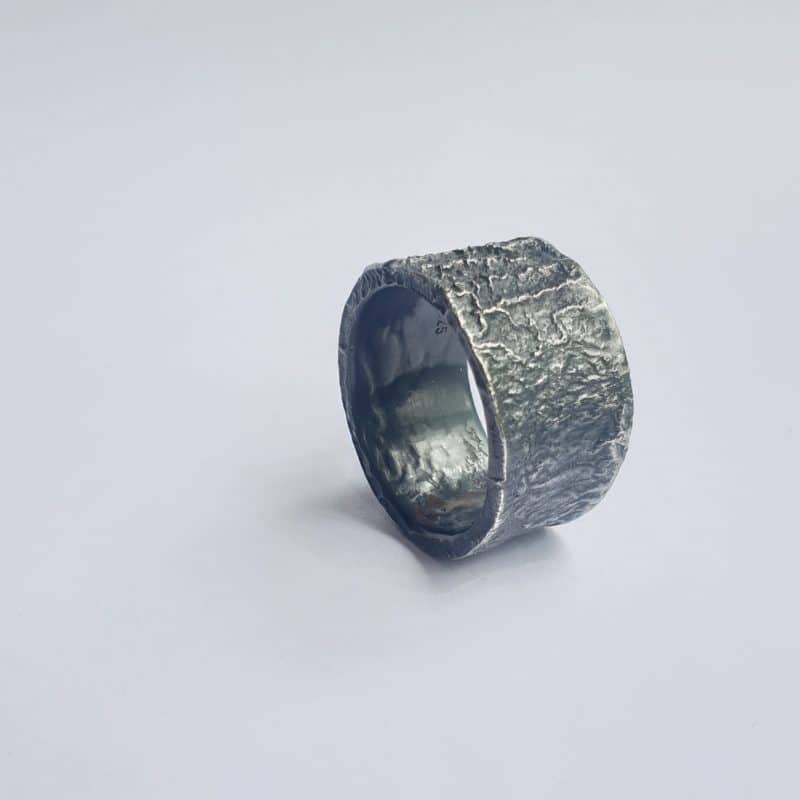 Reticulated silver ring