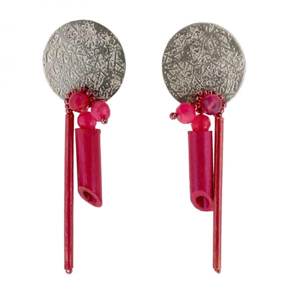 Jenny Fahey Remade reloved earrings pink