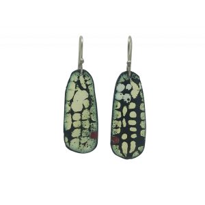 enamel dragon fly wing earrings