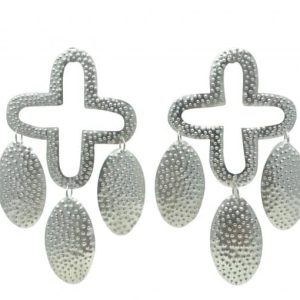Going Dotty Chandelier silver earrings