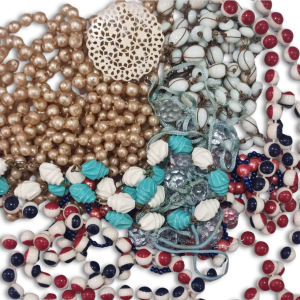 Costume jewellery sent to artist for Remade-Reloved