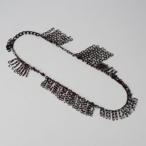 Melissa Cameron steel and enamel chain neckpiece